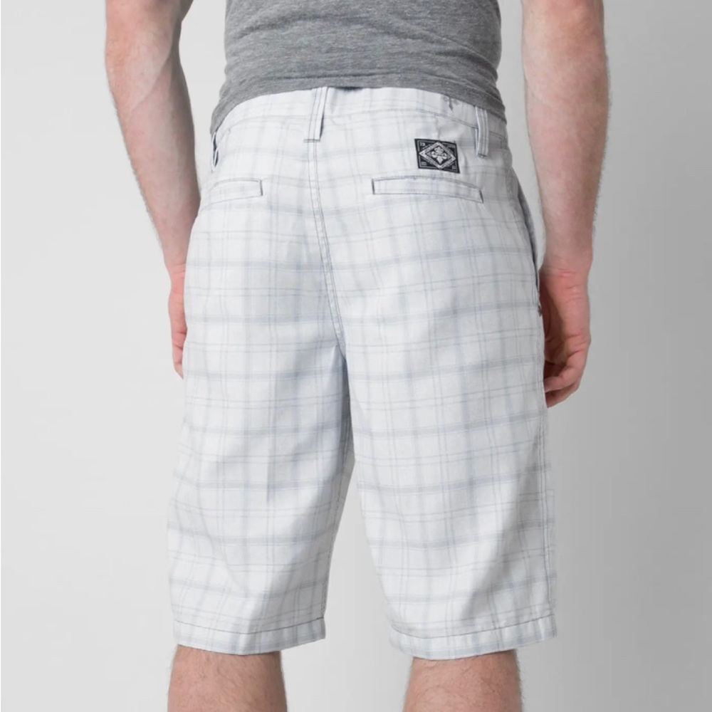Affliction Men’s Anderson Plaid Walkshorts Size 36 - Picture 3 of 9